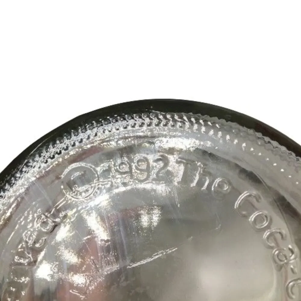 Vintage Coca Cola Straw Dispenser Glass Holder Jar Coke Bottle Soda Drink Diner